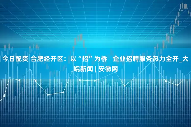 今日配资 合肥经开区：以“招”为桥   企业招聘服务热力全开_大皖新闻 | 安徽网