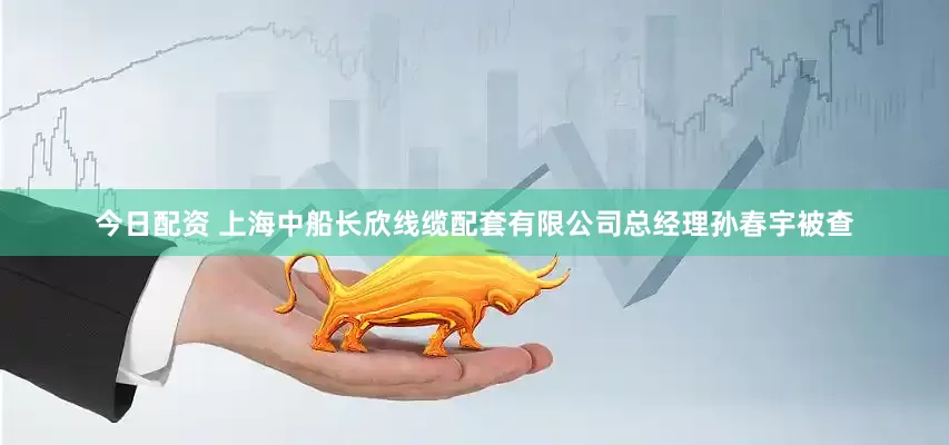 今日配资 上海中船长欣线缆配套有限公司总经理孙春宇被查